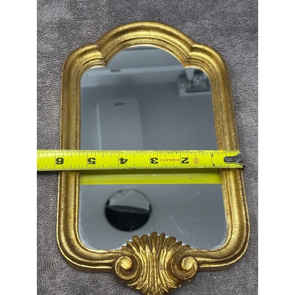 Vintage RDE Imports Italy Gold Gilt Florentine Wall Mirror Rococo Handmade